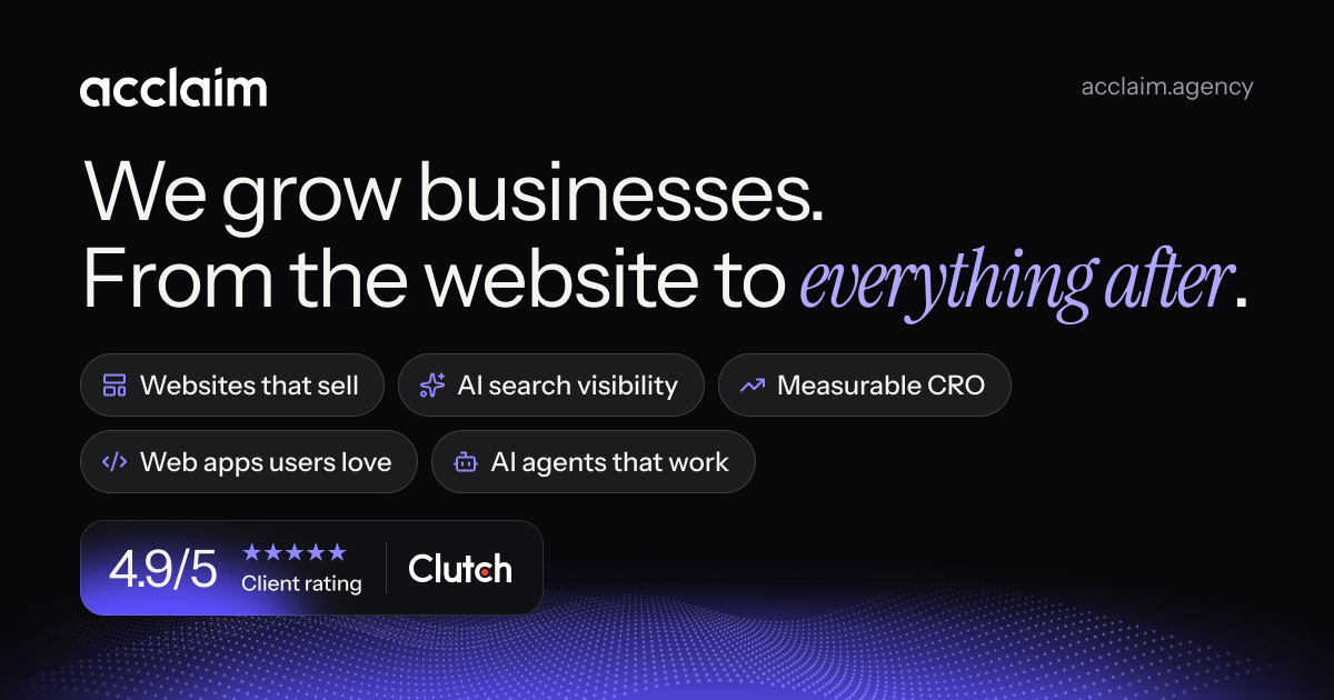 Screenshot of acclaim.agency