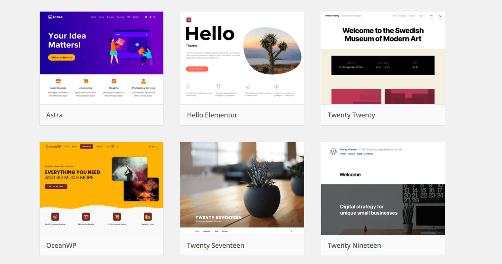 Free wordpress themes for your own website