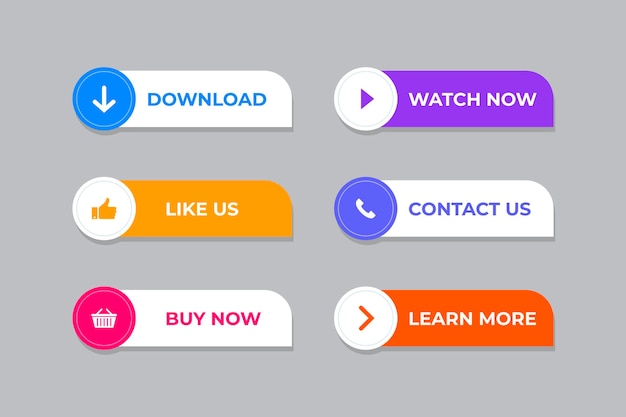 Examples of call to action buttons