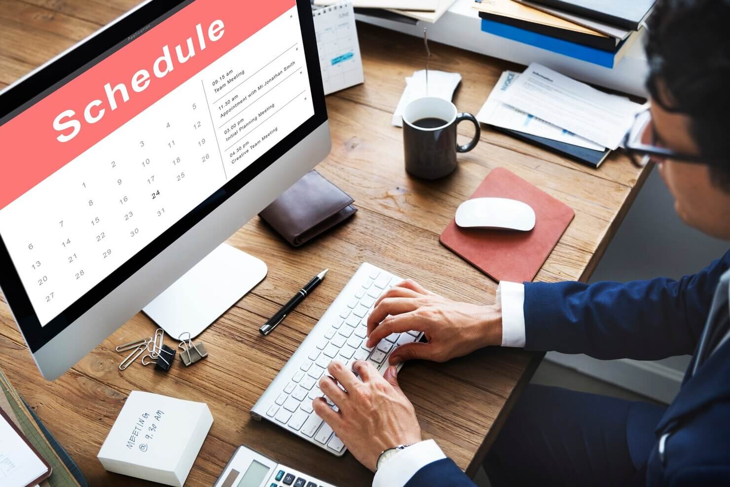 Appointment schedule calendar on a WordPress site. User booking an appointment on an interactive calendar