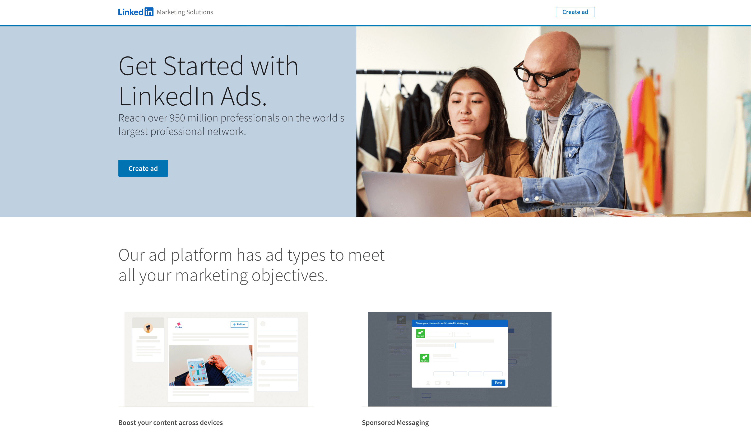 LinkedIn Ads marketing solutions