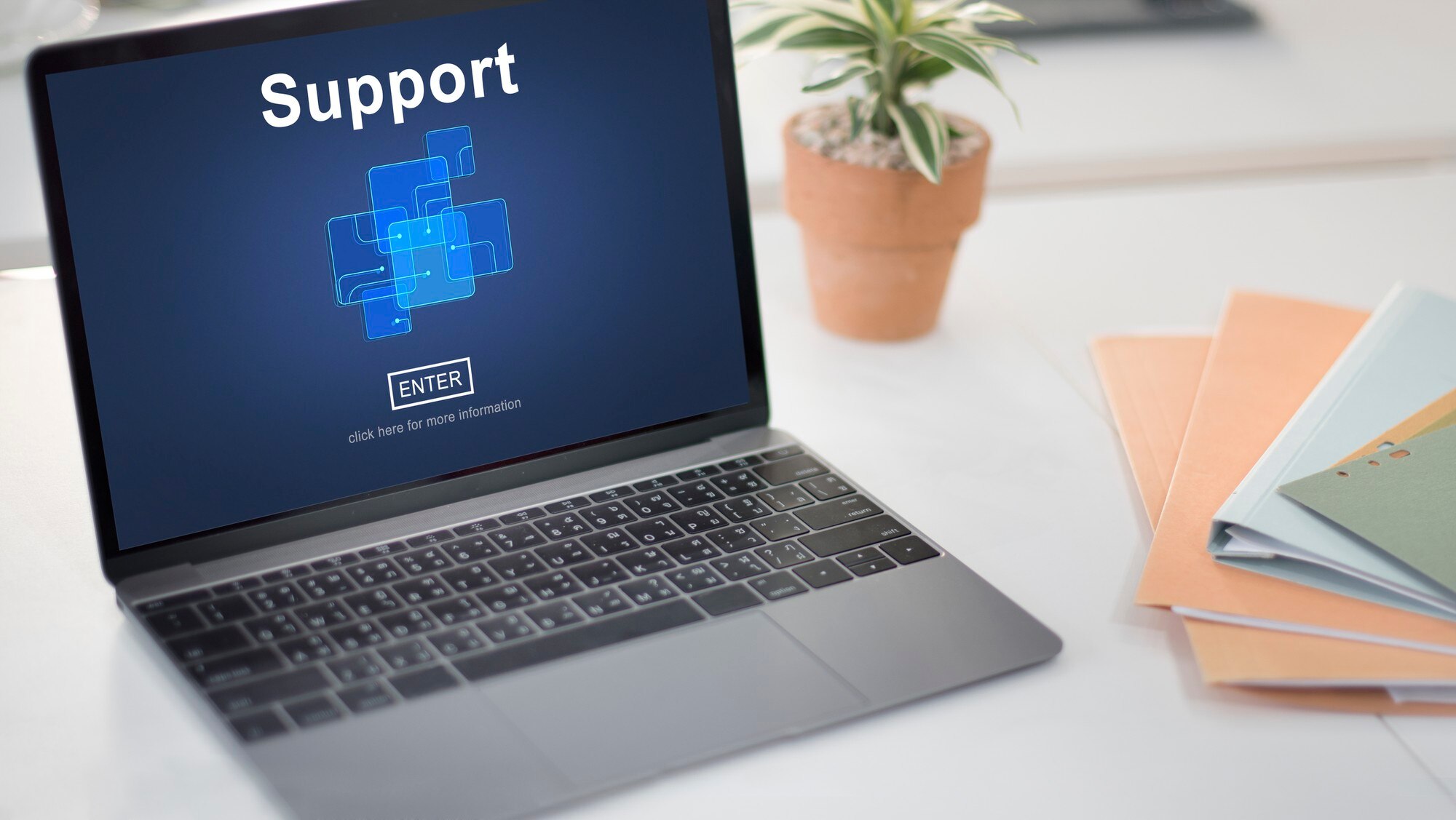 WordPress support on laptop to help with recovery actions and overall content management