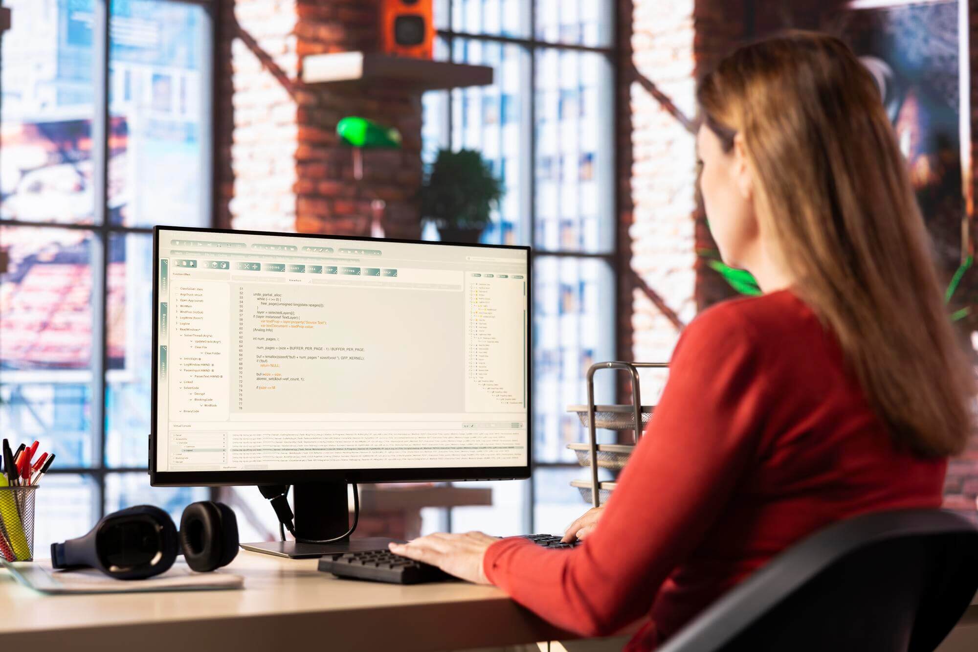 Female software developer implement best practices to keep healthy sitemap for WordPress site